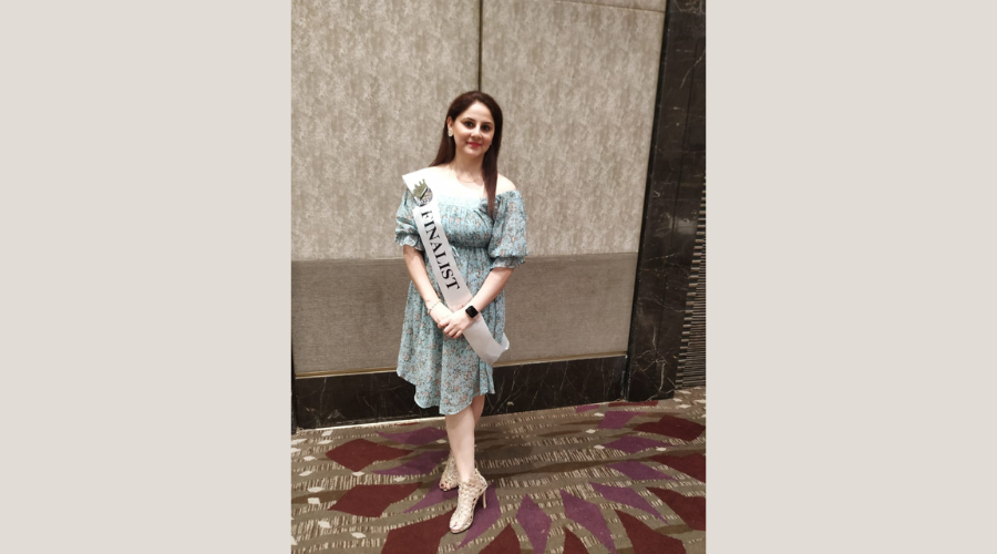 Sonia Wadhwa waved the flag as a finalist in the Mrs World International show.