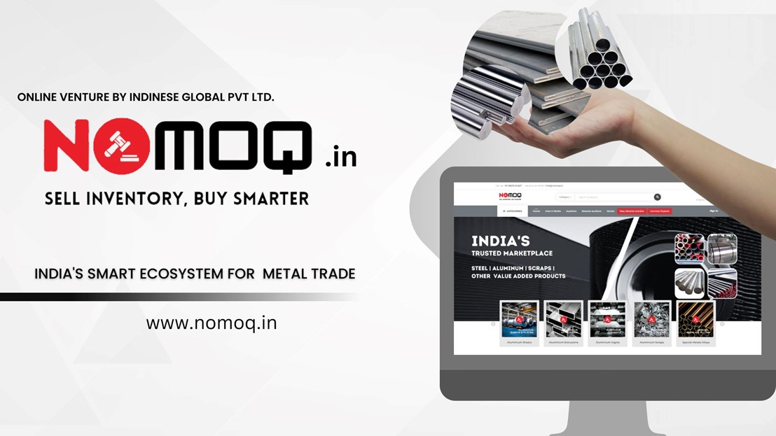 INDINESE GLOBAL Launches Groundbreaking Online Marketplace NOMOQ.in for industrial metal raw material buy and sell.
