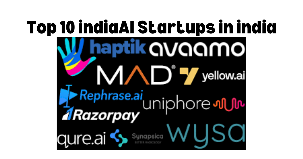 Top 10 indiaAI Startups in india