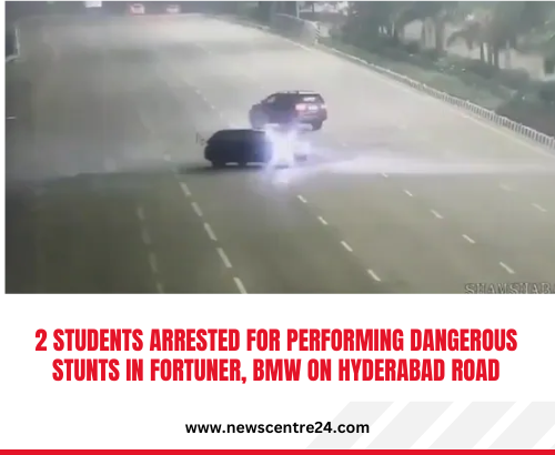 2 Students Arrested for Performing Dangerous Stunts in Fortuner, BMW on Hyderabad Road